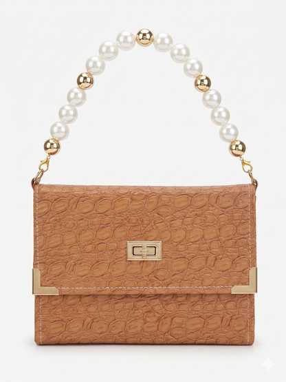 BÍBLIA TIPO BOLSA CROCO PRECIOSA - MARROM