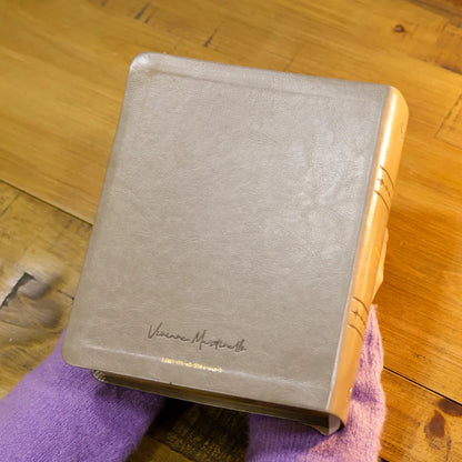 BÍBLIA COM ESPAÇO PARA ANOTAÇÕES | VIVIANE MARTINELLO | NAA | CAPA ACINZENTADA