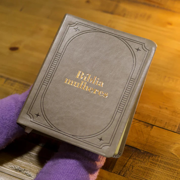 BÍBLIA COM ESPAÇO PARA ANOTAÇÕES | VIVIANE MARTINELLO | NAA | CAPA ACINZENTADA