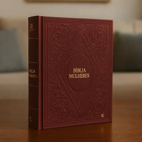 BÍBLIA COM ESPAÇO PARA ANOTAÇÕES | VIVIANE MARTINELLO | NAA| CAPA DURA CLÁSSICA BORDÔ