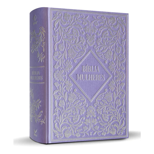 BÍBLIA COM ESPAÇO PARA ANOTAÇÕES | VIVIANE MARTINELLO | NVT  | CAPA DURA VINTAGE ROXA