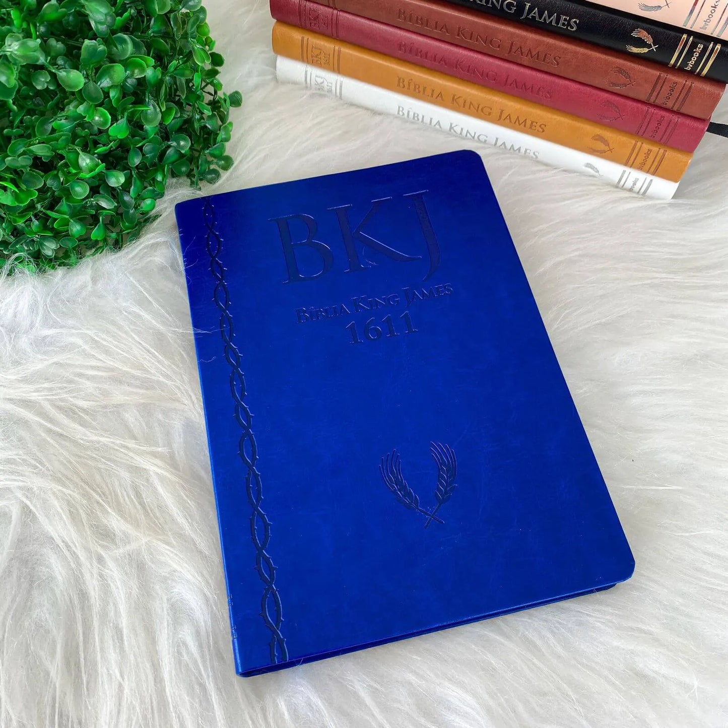 BIBLIA KING JAMES FIEL 1611 ULTRA FINA AMPLIADA - AZUL