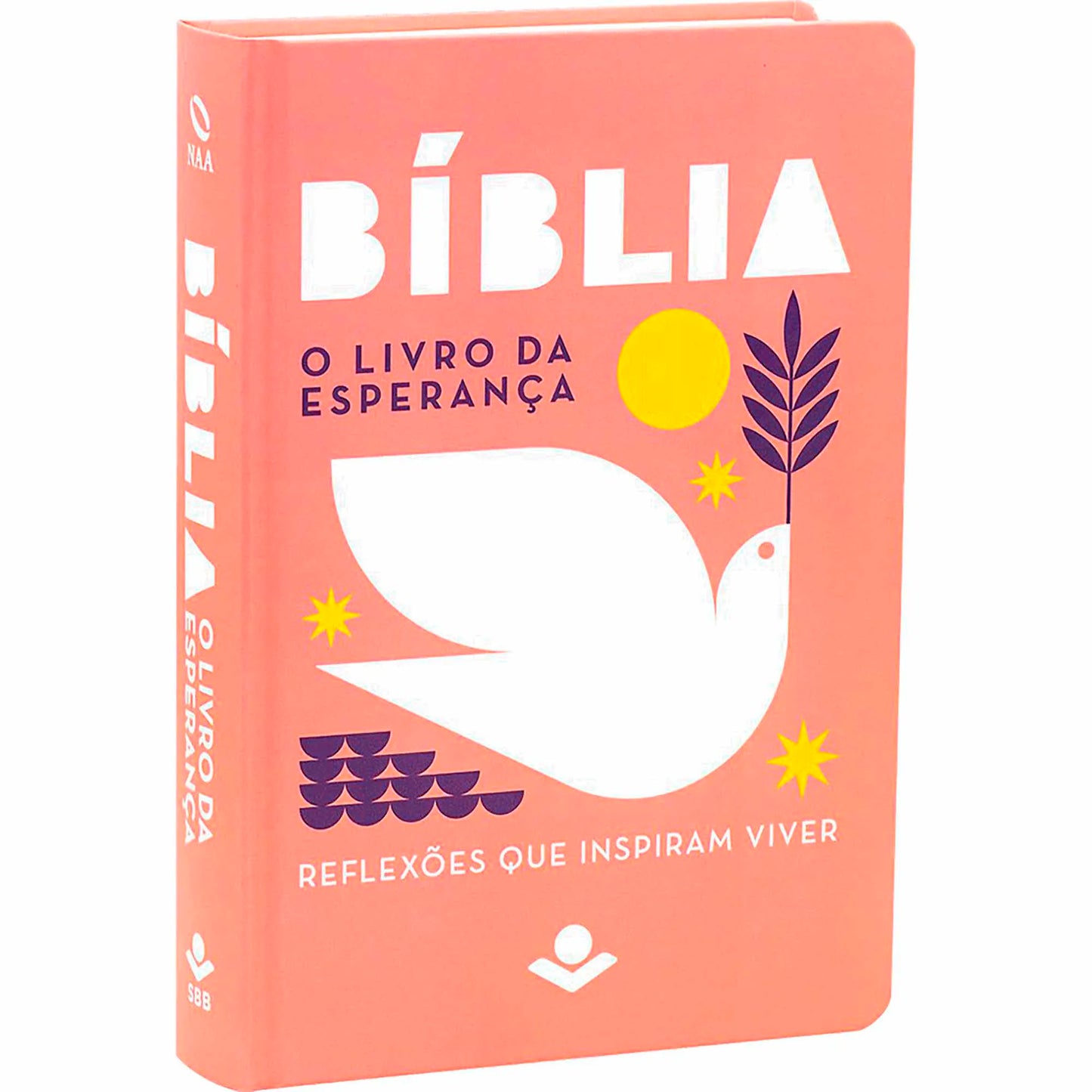 BÍBLIA O LIVRO DA ESPERANÇA NAA — CAPA ROSA