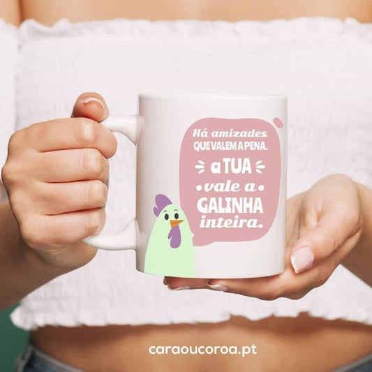 Caneca "Amizade Que Vale a Pena"