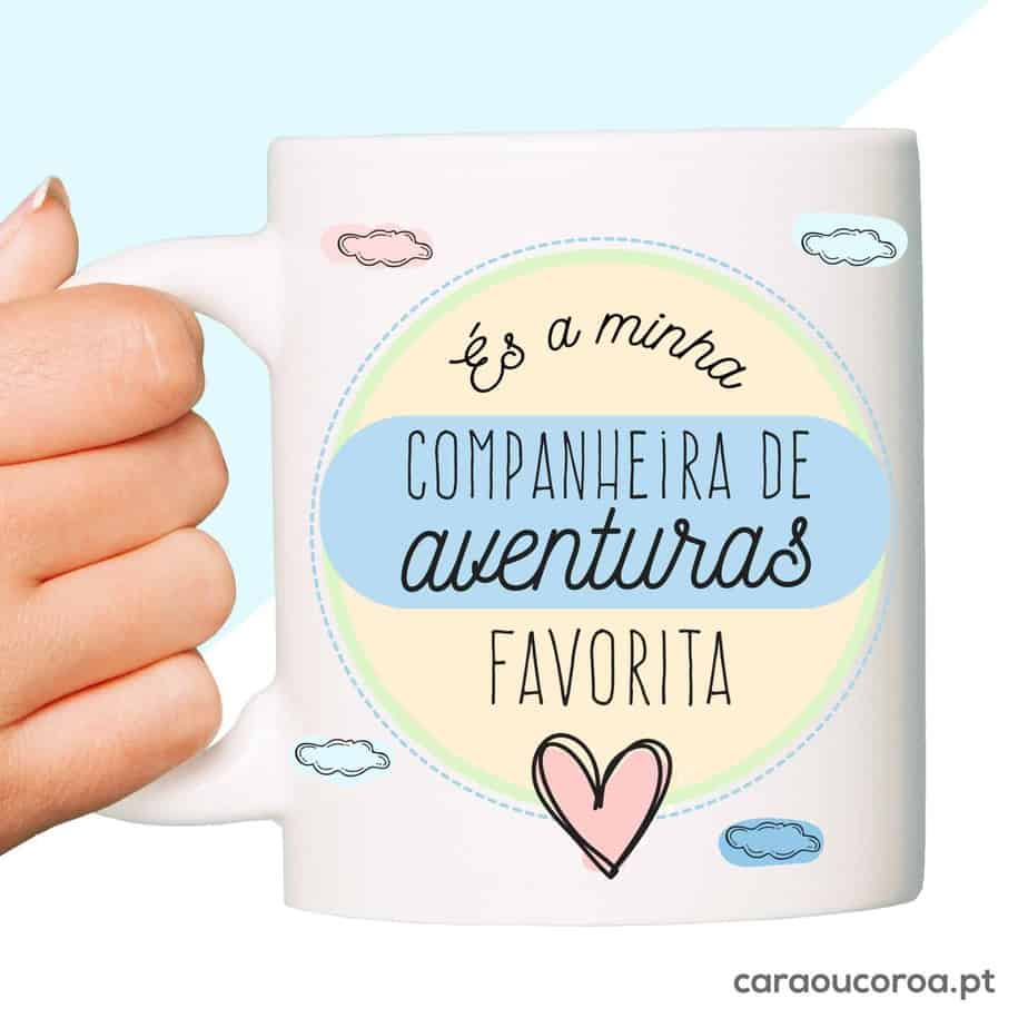 Caneca "Companheira de Aventuras"