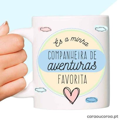Caneca "Companheira de Aventuras"