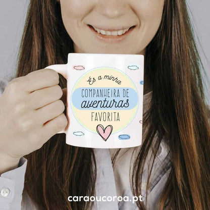 Caneca "Companheira de Aventuras"