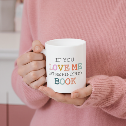 CANECA "IF YOU LOVE ME" - PRESENTE PARA AMANTES DE LIVROS