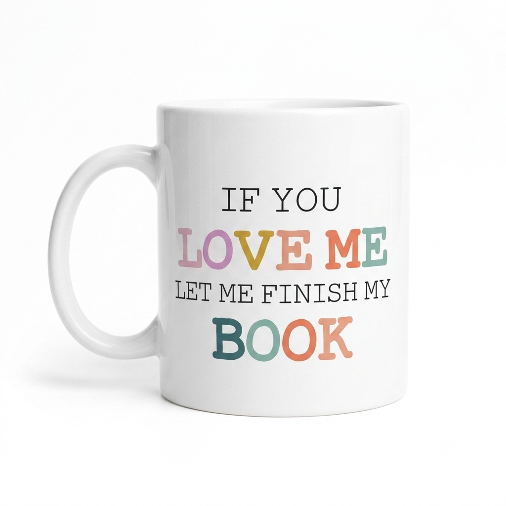 CANECA "IF YOU LOVE ME" - PRESENTE PARA AMANTES DE LIVROS