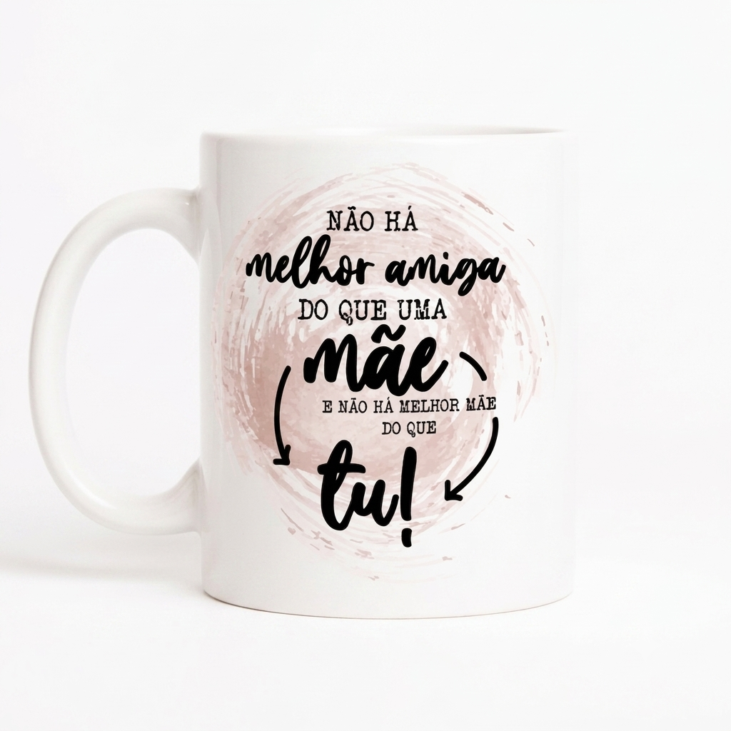 CANECA "MÃE MELHOR AMIGA" - PRESENTE PARA MÃE PERSONALIZÁVEL
