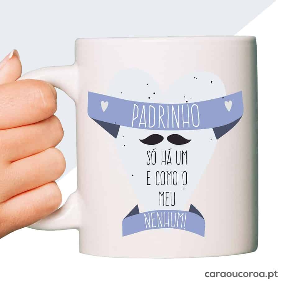 Caneca "Padrinho Só Há Um"