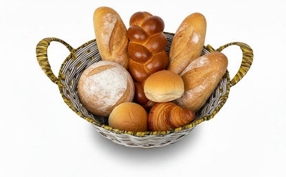 Round basket for supper bread