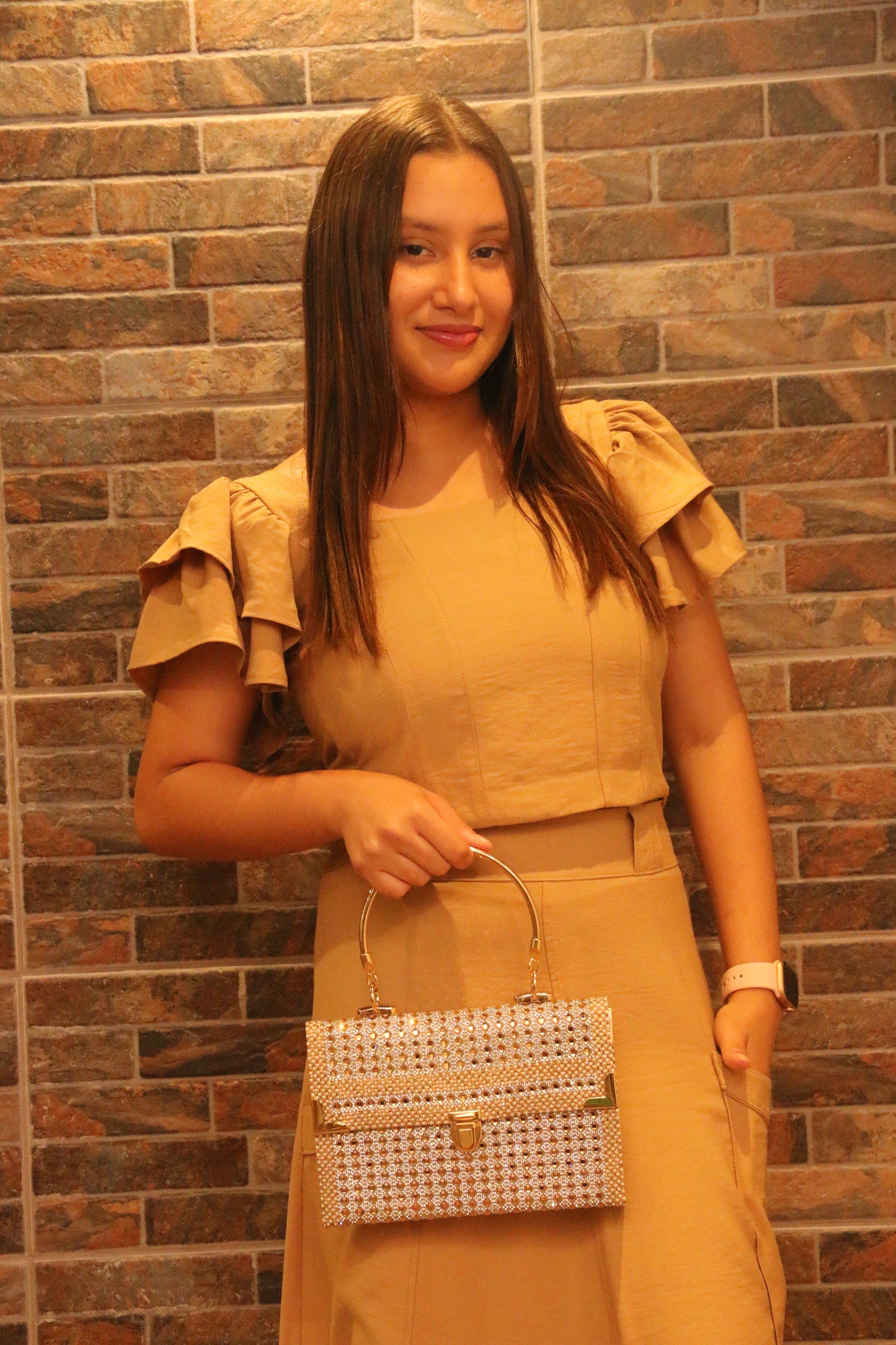 CONJUNTO DE SAIA E BLUSA MANGA COM 2 BABADOS - HADASSA