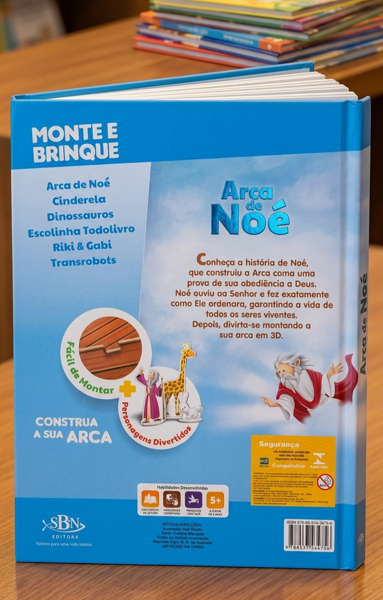 LIVRO MONTE E BRINQUE: ARCA DE NOÉ