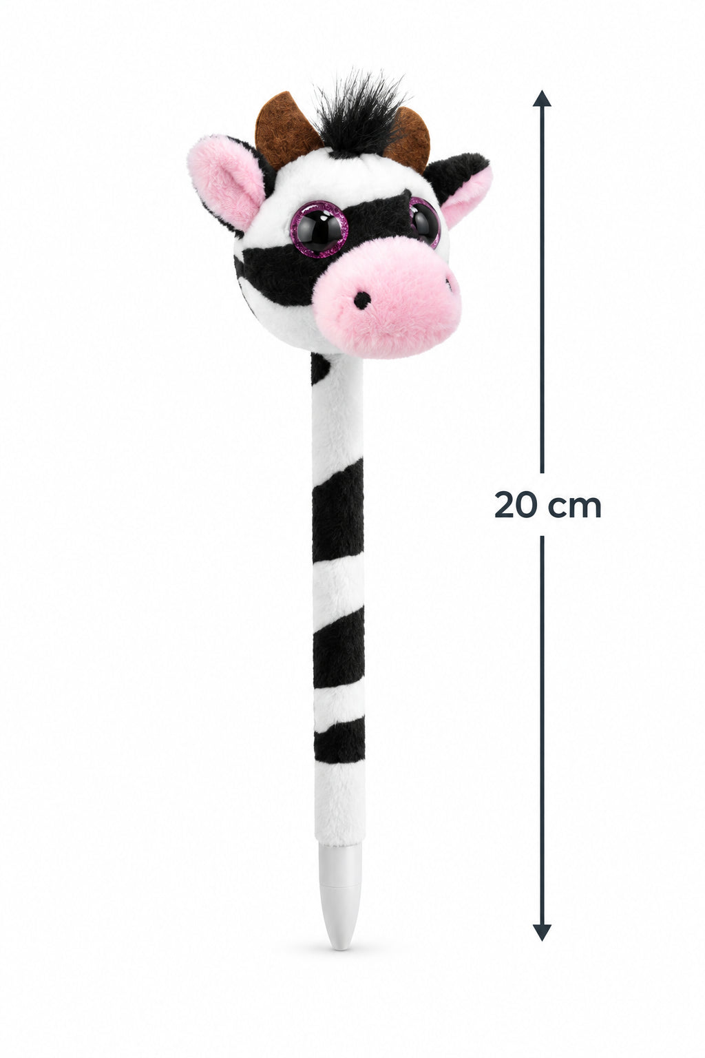 Caneta de peluche vaca Orbys