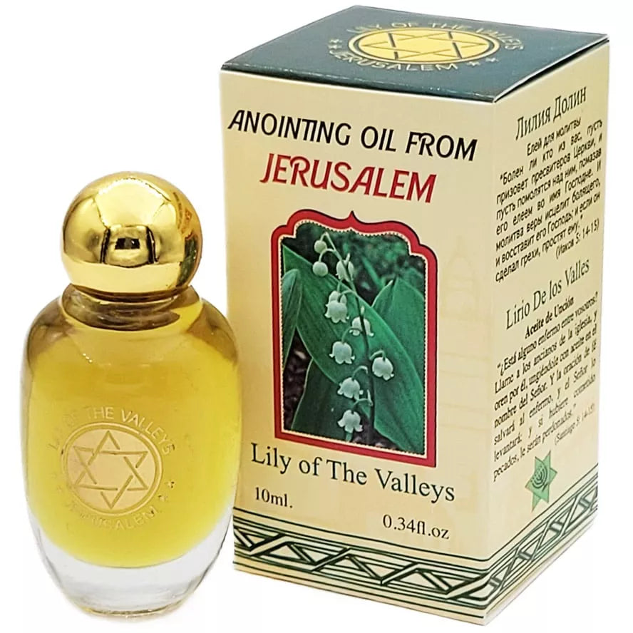 ÓLEO DE UNÇÃO LÍRIO DOS VALES 10ML | FEITO EM ISRAEL