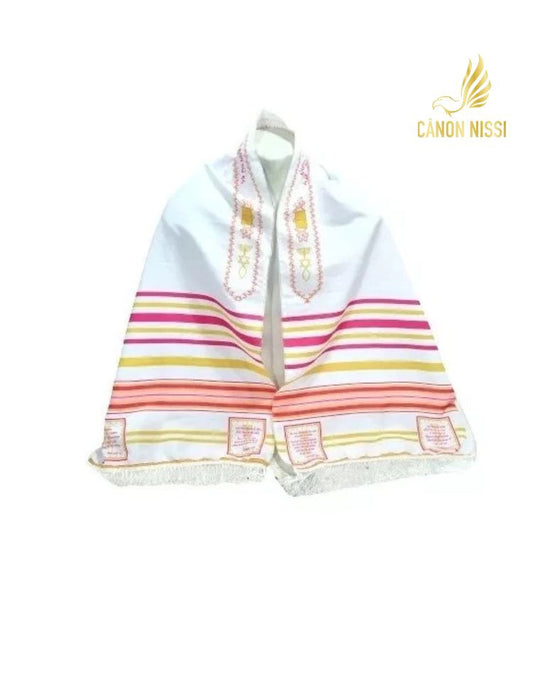 Talit Judaico - Rosa