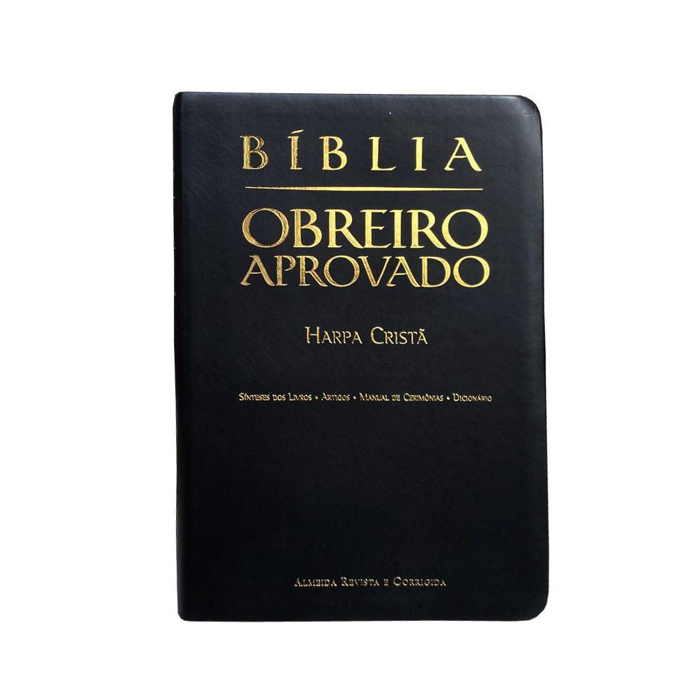 ARC Approved Worker's Bible with Harp - Medium Black