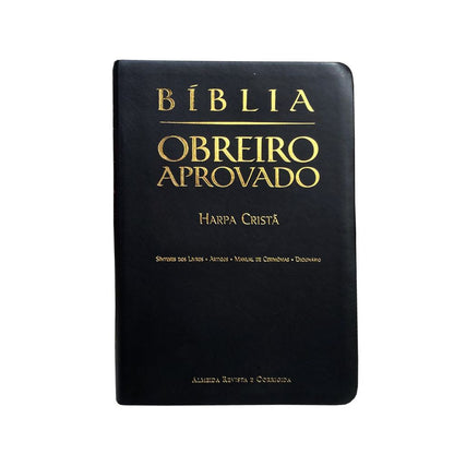 ARC Approved Worker's Bible with Harp - Medium Black