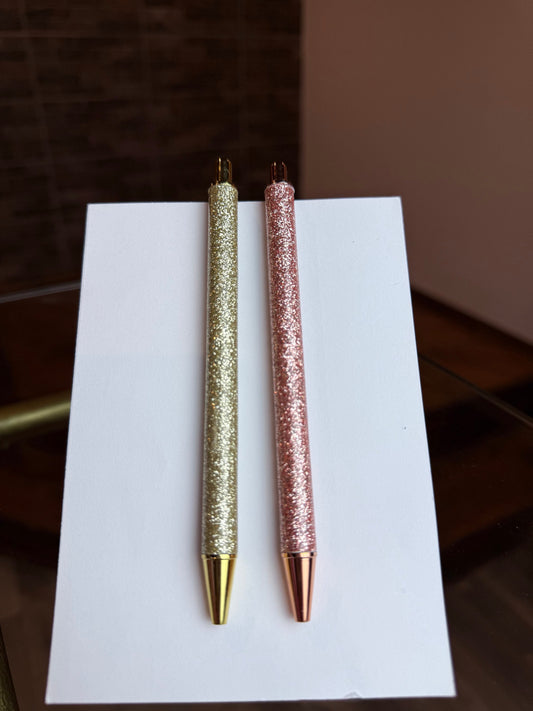 Caneta Brilho Glitter toque aveludado