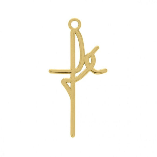 PINGENTE FÉ OURO 42MM