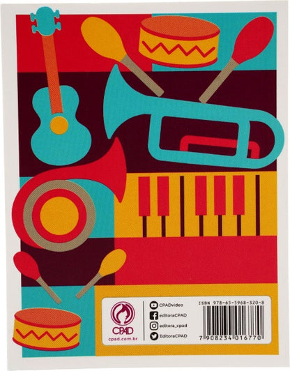HARPA CRISTÃ POPULAR CRIANÇAS INSTRUMENTOS PEQUENA (13x10cm)