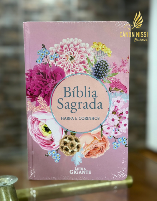 Bíblia Sagrada - ARC - com Harpa Avivada e Corinhos - letra gigante - capa dura