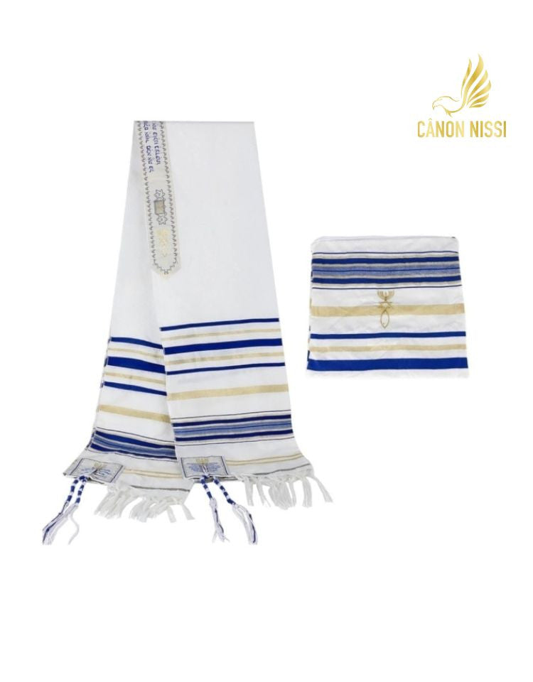 Talit Judaico - Azul