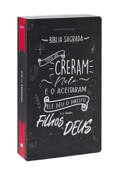 Holy Bible Lettering / NIV / Normal Font - Paperback Cover