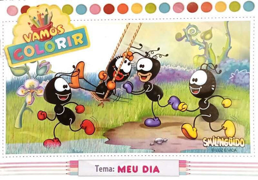 Livro para Colorir Smilingüido -  Meu Dia