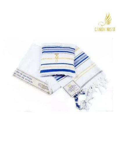 Talit Judaico - Azul