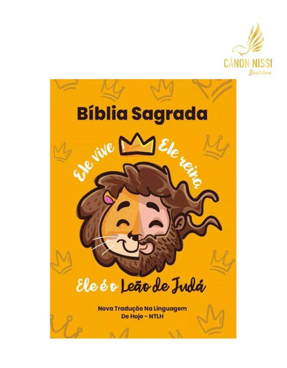 Bíblia Sagrada Infantil NTLH Capa Dura Leão de Judá
