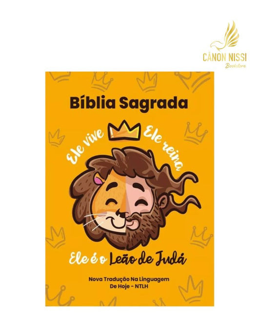 Bíblia Sagrada Infantil NTLH Capa Dura Leão de Judá