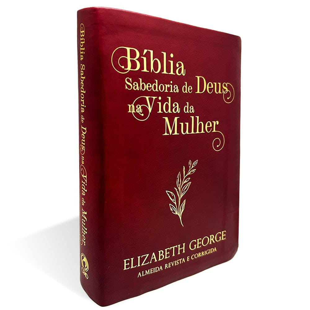 Bíblia Sabedoria De Deus Na Vida Da Mulher Média Luxo Vinho