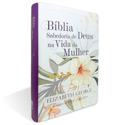 Bíblia Sabedoria De Deus Na Vida Da Mulher Média Luxo Floral