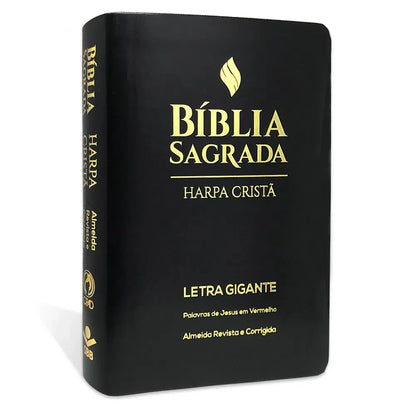 Bíblia Grande Harpa Cristã Popular Letra Gigante Preta