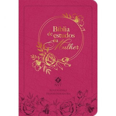 Bíblia De Estudo Da Mulher | NVT | Capa Rosa