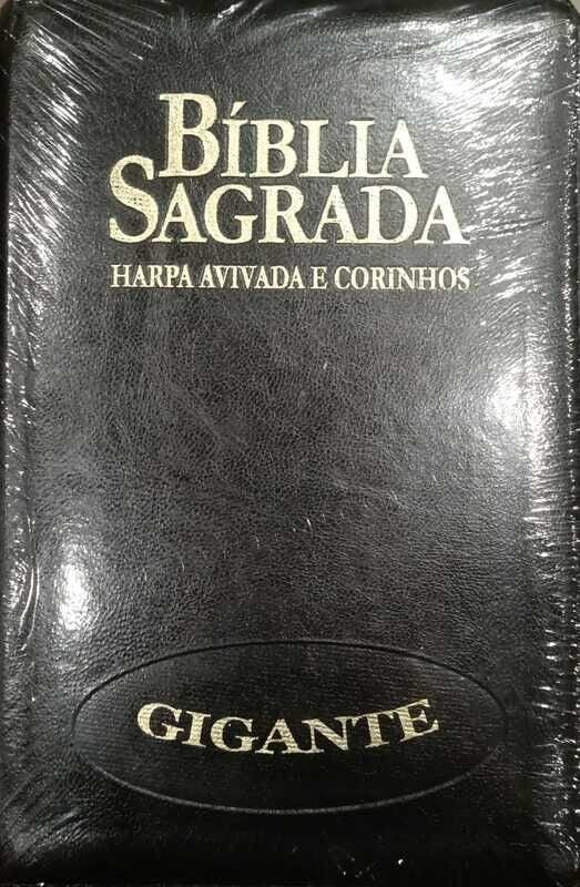 Bíblia Sagrada com Harpa Avivada e Corinhos - letra gigante
