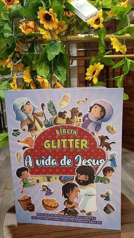 Bíblia tipo revista Glitter - a Vida de Jesus
