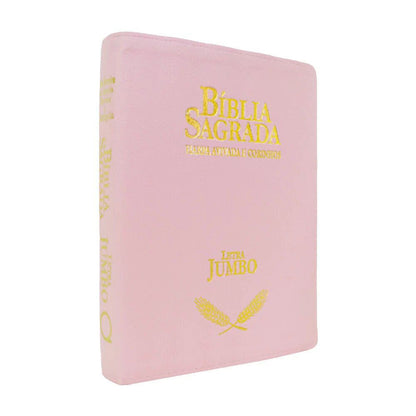 ARC Bible Jumbo Letter With Revived Harp and Choruses - Luxury Pink Cover