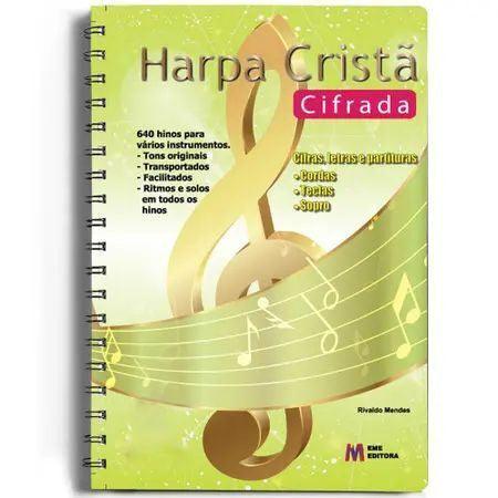 Harpa Cristã Com Cifra Letras E Partituras 640 Hinos Grande - Eme