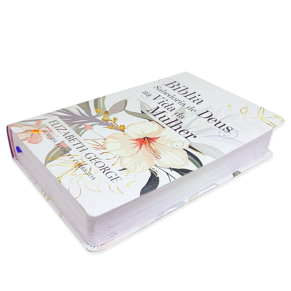 Bíblia Sabedoria De Deus Na Vida Da Mulher Média Luxo Floral