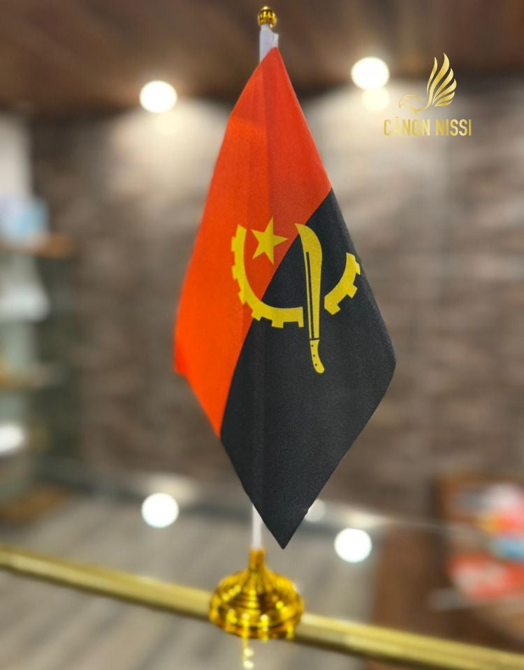 Angola hand flags