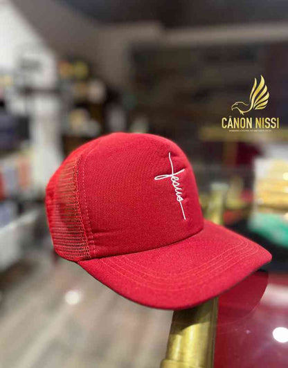 Boné - estampa Jesus -  bordo