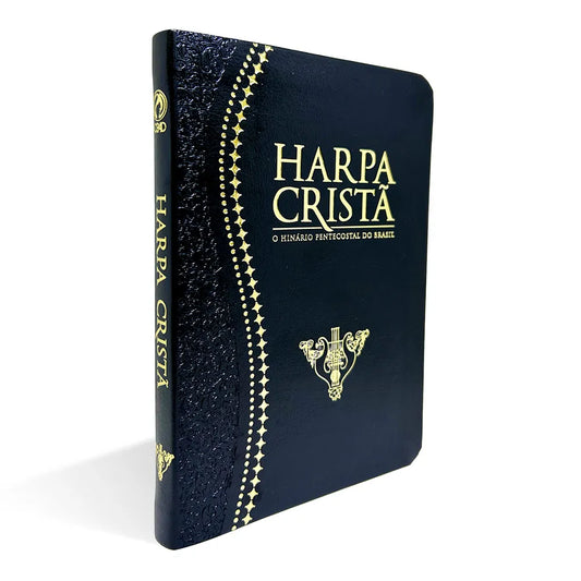 HARPA CRISTÃ CENTENÁRIO MÉDIA LUXO PRETO