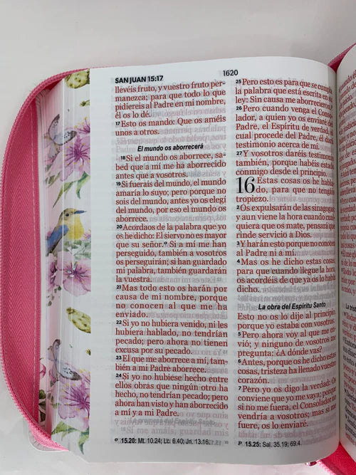 BÍBLIA RVR 1960 COLEÇÃO FANTASIA – EDIÇÃO ESPECIAL FLORES AZUIS COM ZÍPER
