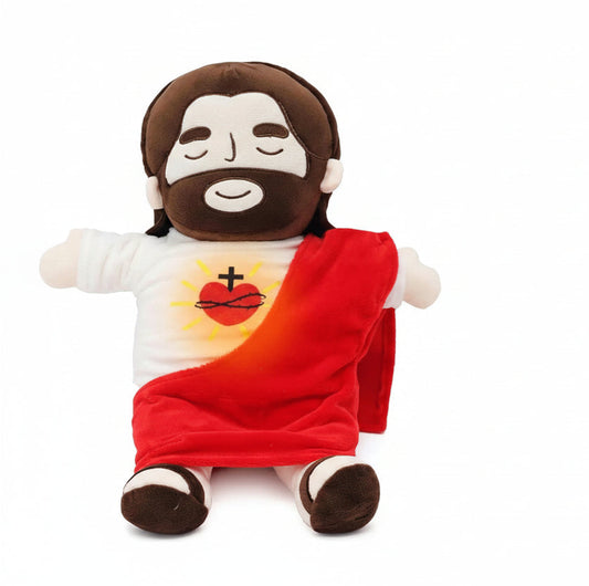 JESUS – O PELUCHE QUE RESPIRA VERSÃO VERMELHO AMOR