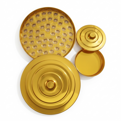 KIT PREMIUM DOURADO PARA SANTA CEIA (2 UNIDADES)