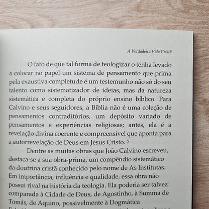 LIVRO A VERDADEIRA VIDA CRISTA VOL. 1 - CALVINO