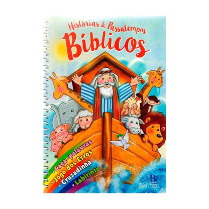 HISTÓRIAS BÍBLICAS COM PASSATEMPOS — LIVRO INFANTIL ESPIRAL